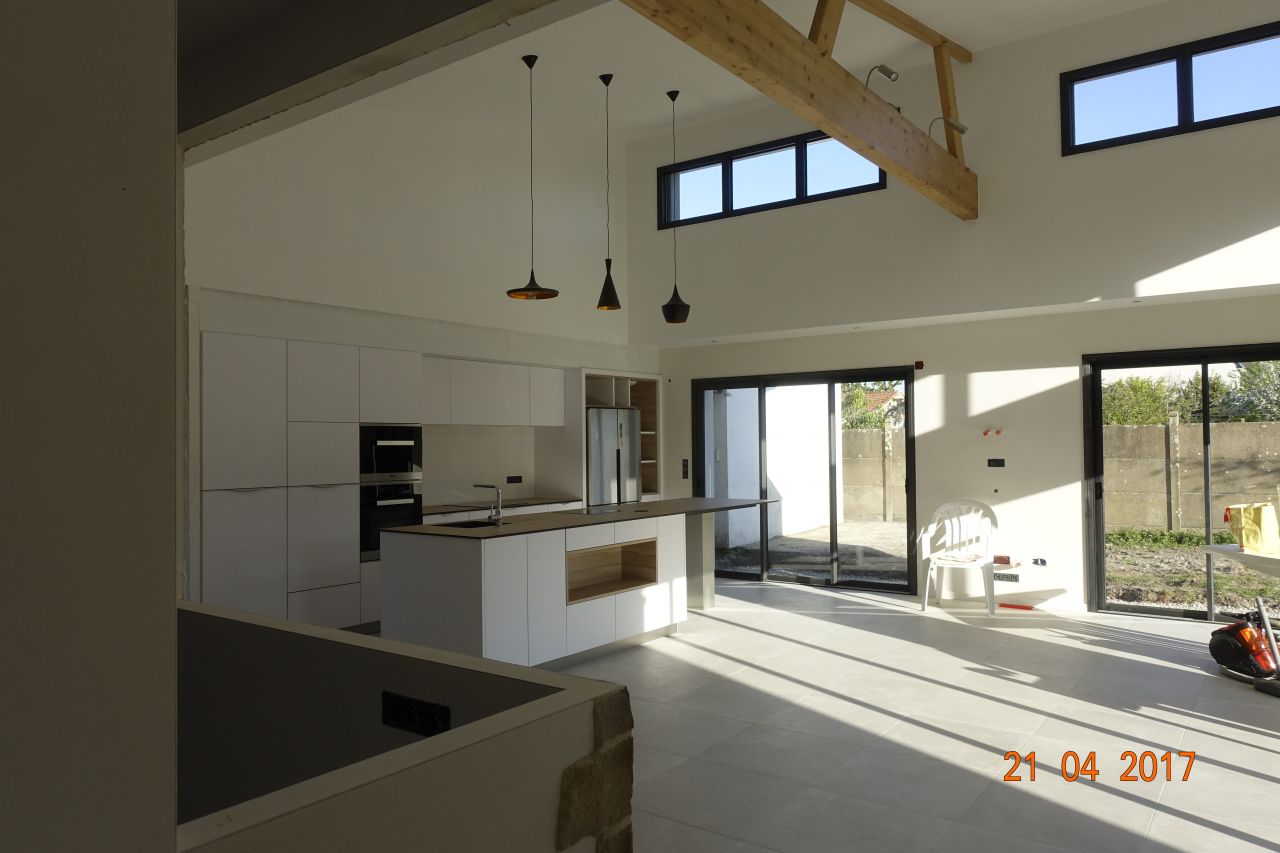 vue cuisine a travers future verrière