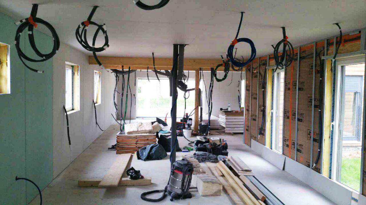 Placo des chambres et couloir