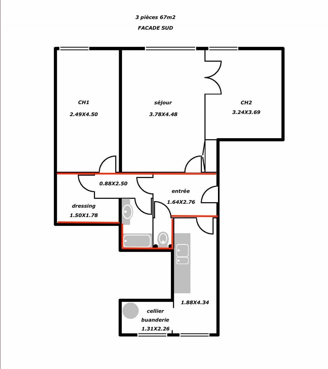 Appartement  rnover pour les futures maris.