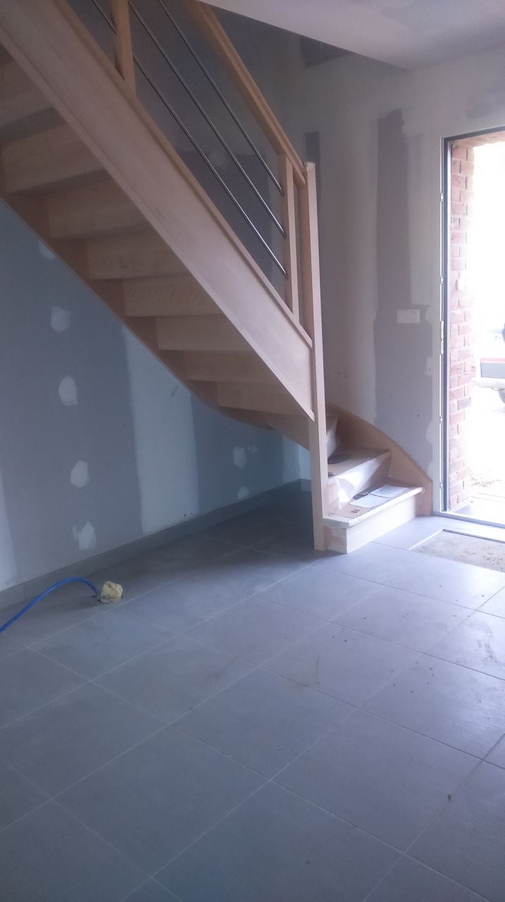 L'escalier est posé