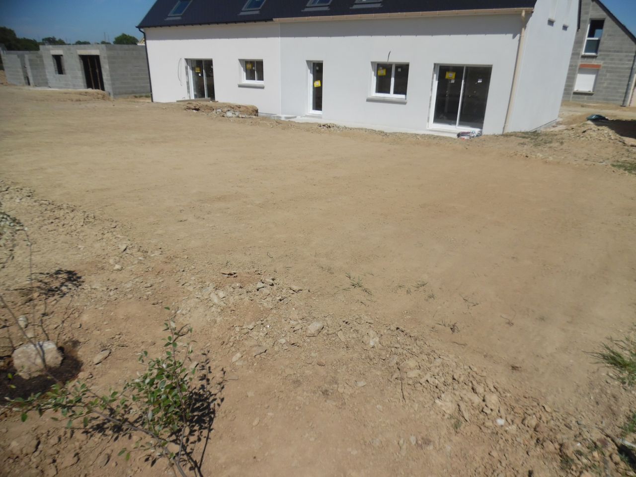 Terrain ratissé
