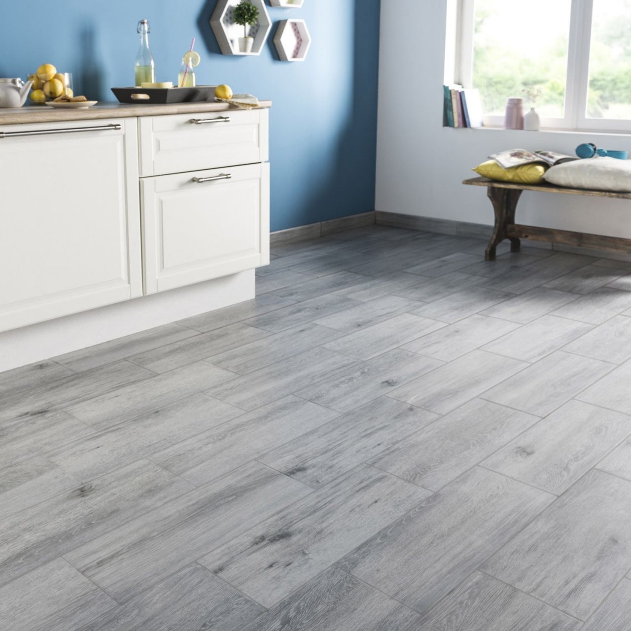 Carrelage sol de la salle de bain
