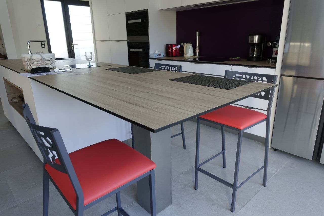 chaises assise corail