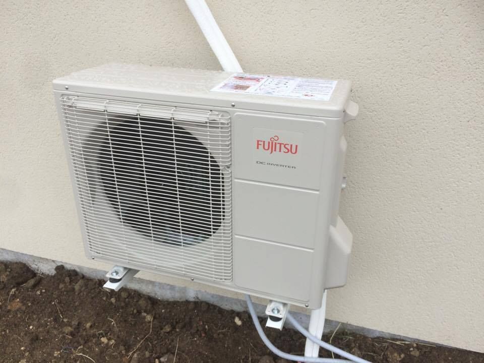 PAC Eau/air avec chauffage au sol