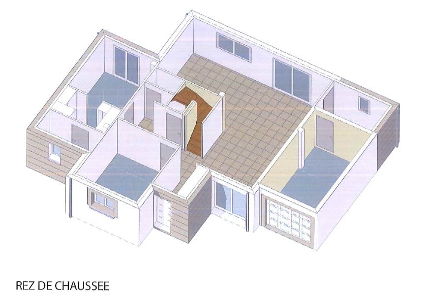 Croquis 3D Rez de Chausse