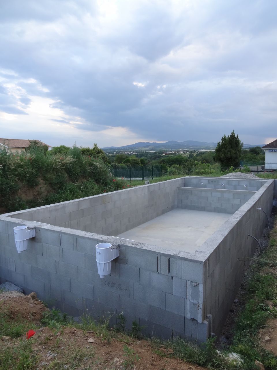 décoffrage piscine