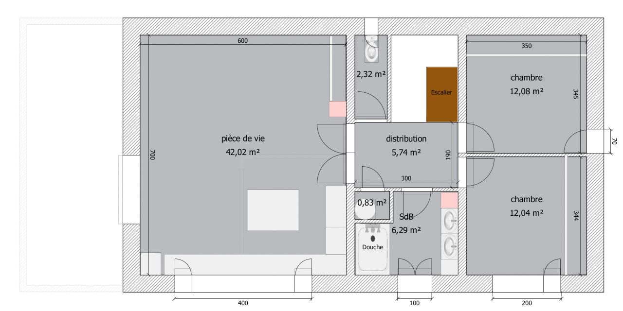 plan v1 - tage avec cotes