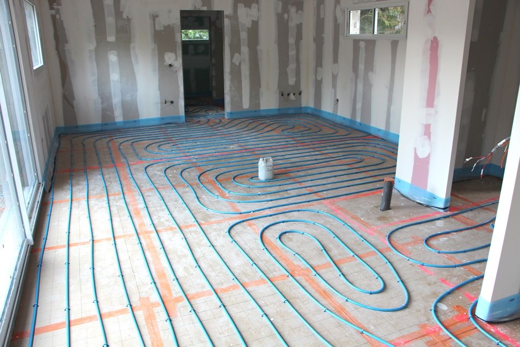 Pose du plancher chauffant RdC