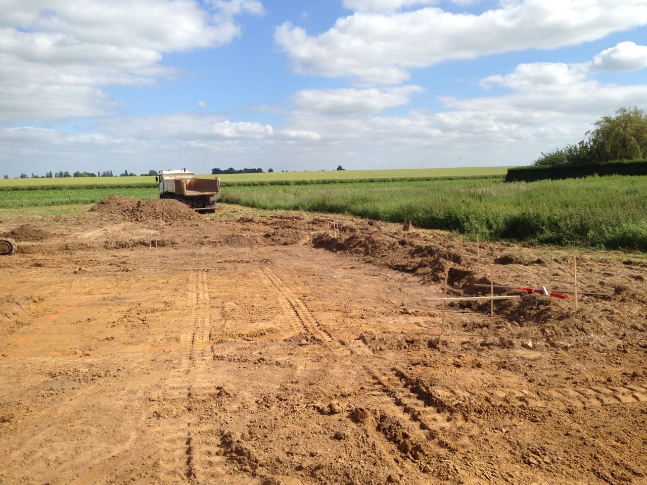 Terrassement en cours