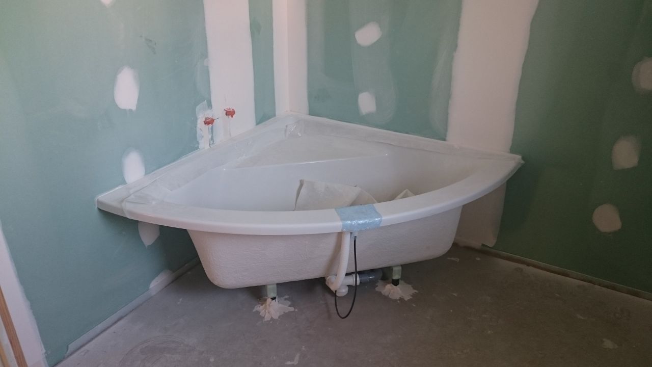 baignoire d'angle