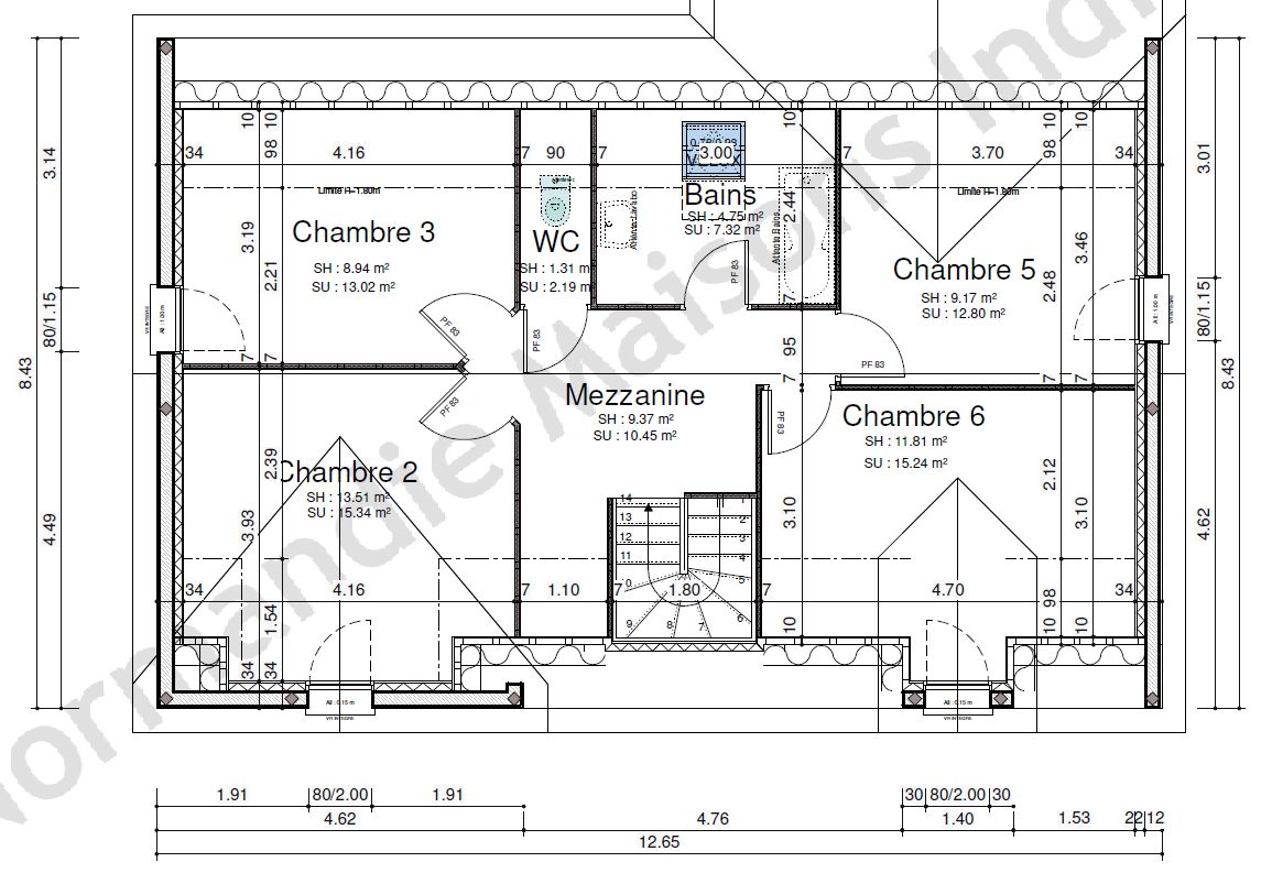 Plans NMI - Etage