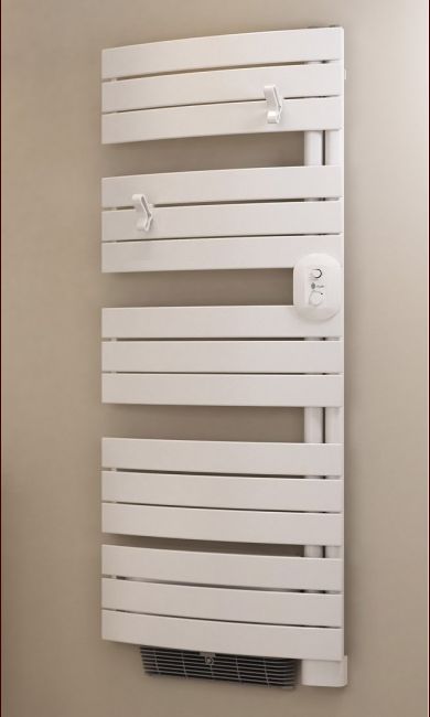 Sèche-serviette électrique Sauter 500 W (1 000 W soufflerie).
