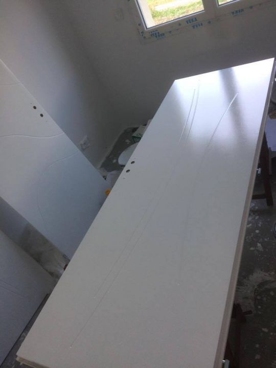 peinture porte en bois lissé glycero brillant blanc