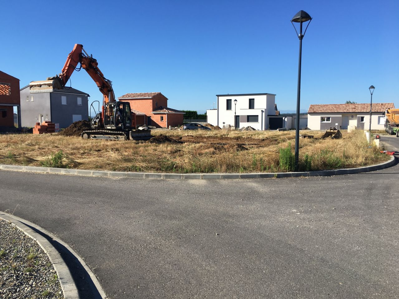 Dbut du terrassement