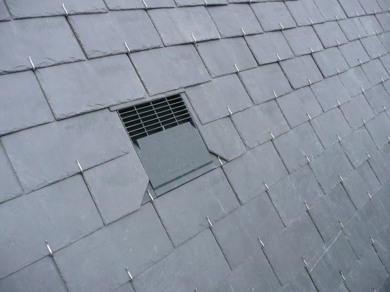 détail d'une chatière de ventilation