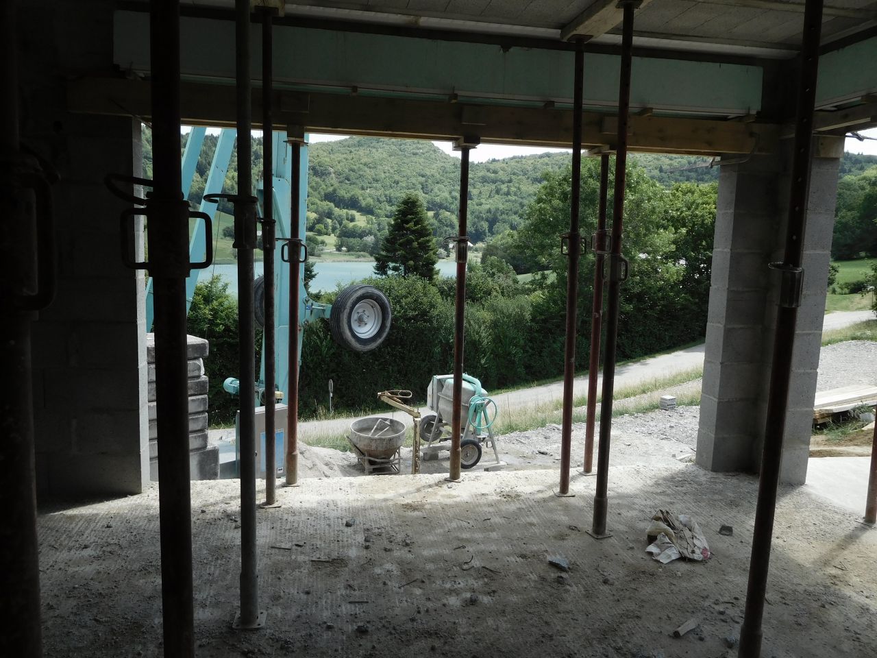 Vue du sjour.Il manque encore la terrasse.