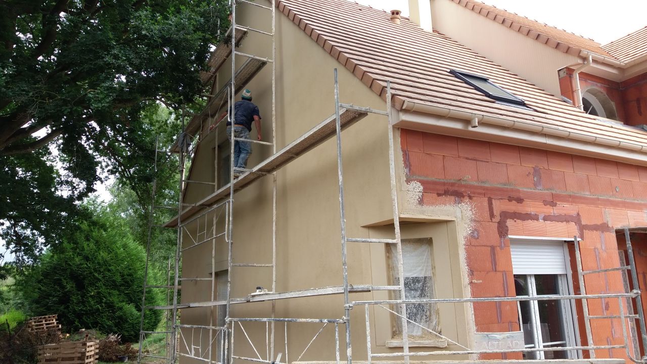 il s'agit du ravalement de la maison