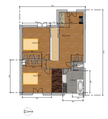 Modification sens escalier