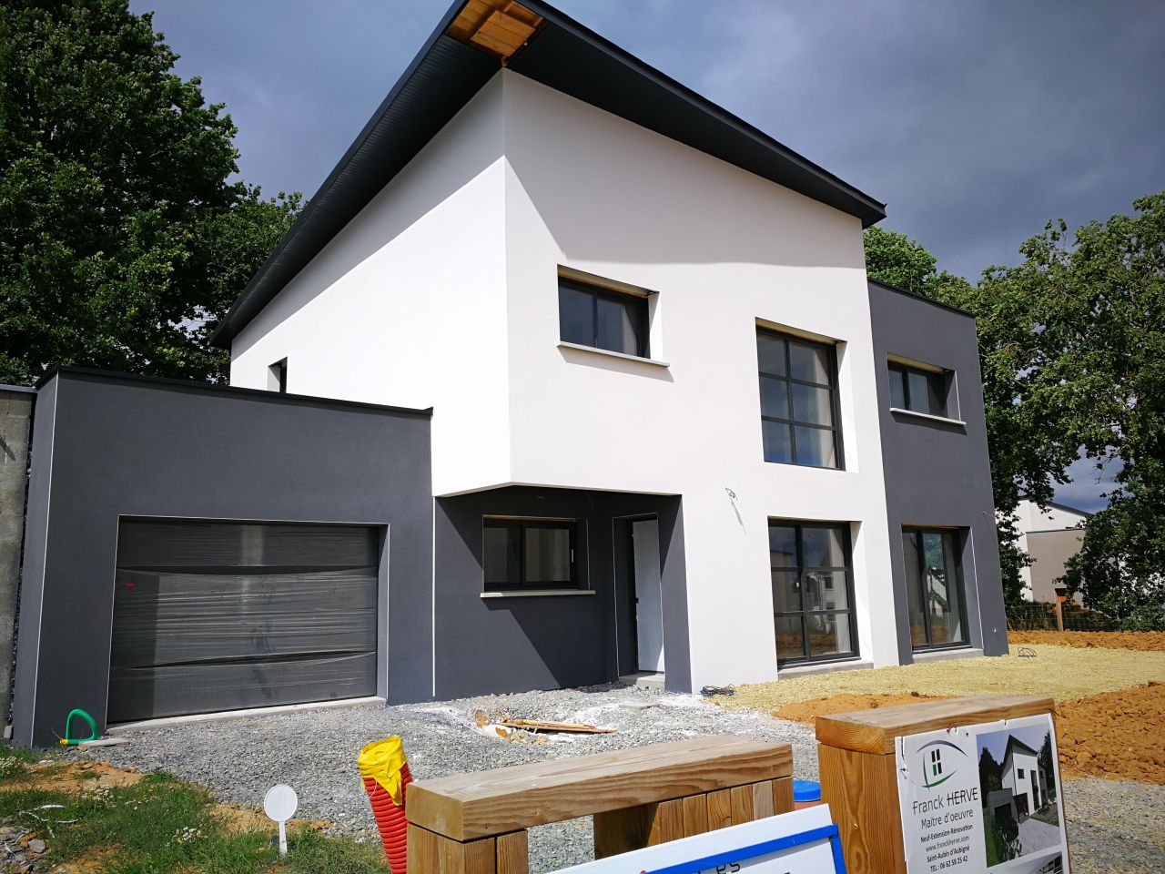 Finition terrasse avant la vraie terrasse.
