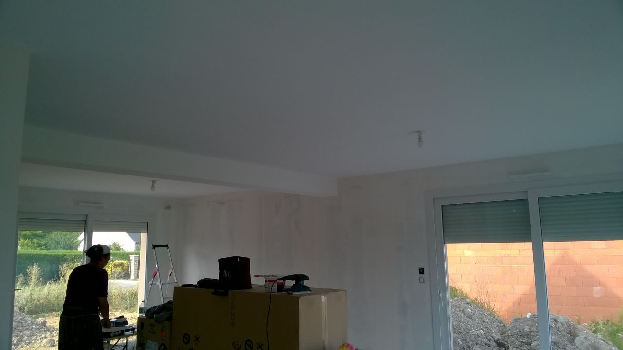 1° couche plafond - peinture Seigneurie Hermina premium