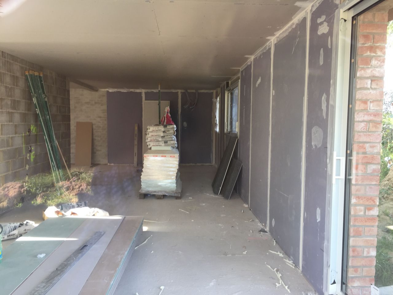Pose du placo intérieur