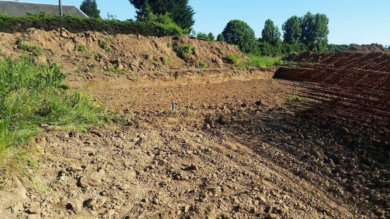 Terrassement ralis la semaine du 25/05/17, avec 1 mois d'avance.