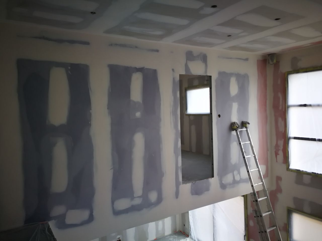 Ponçage en cours 