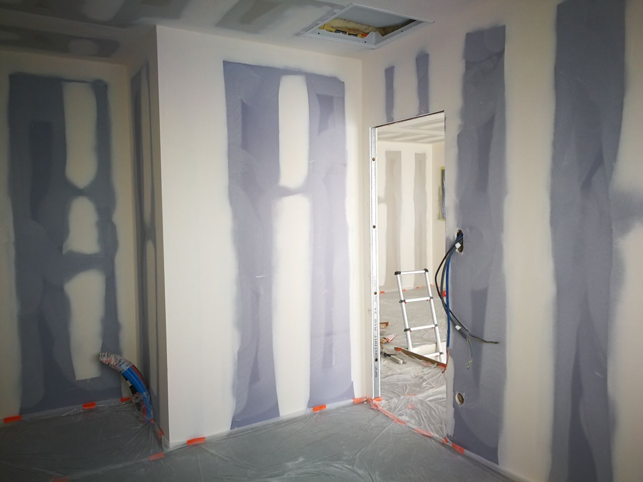 Ponçage en cours 