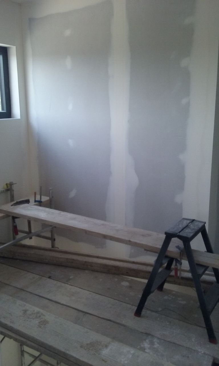 Echafaudage pour la peinture.