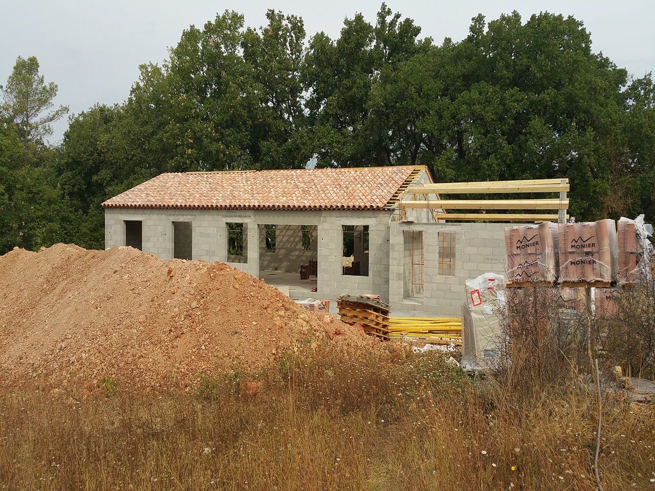 Avancement de la toiture