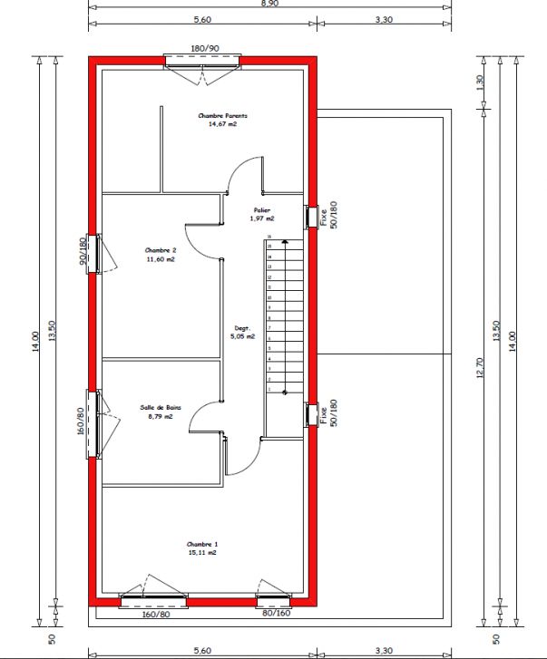 Plan du premier tage