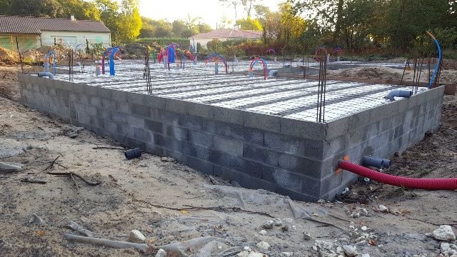 En attente du béton pour la dalle !