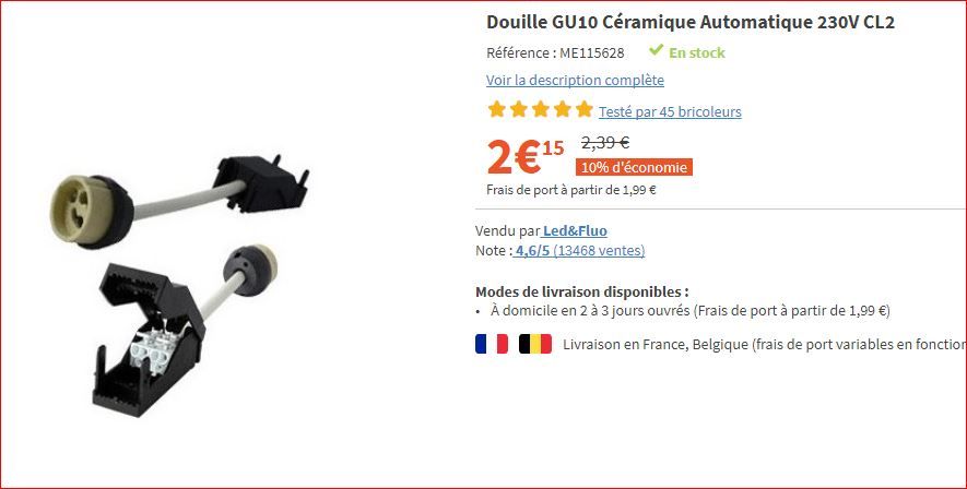 douille spot