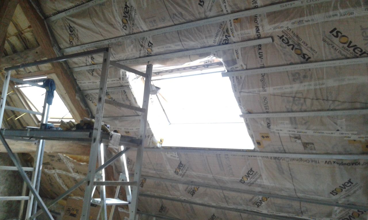 2ème étage sous rampant en cours