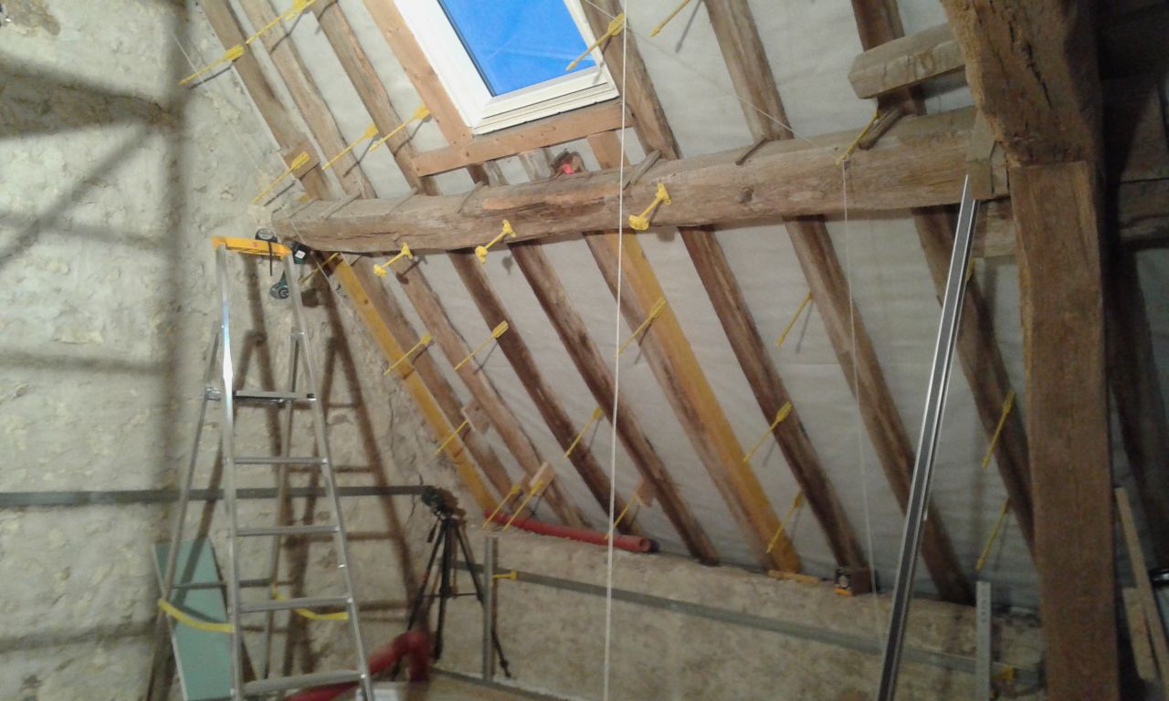 2ème étage sous rampant en cours