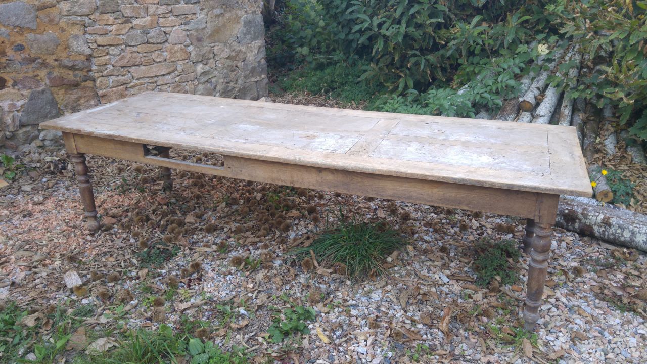 Restauration vielle table