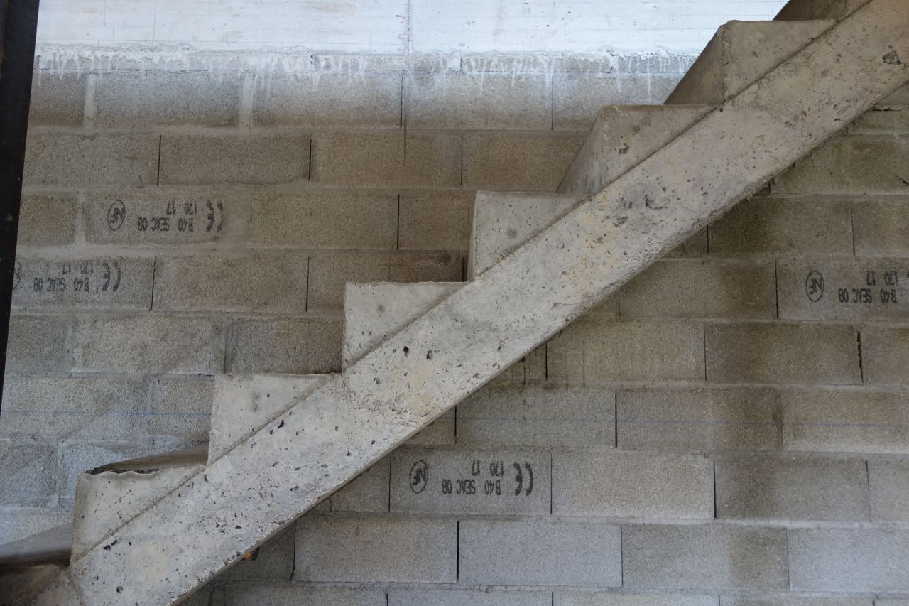 Escalier décoffré