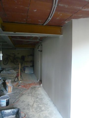 Peinture cloisons sous-sol côté garage