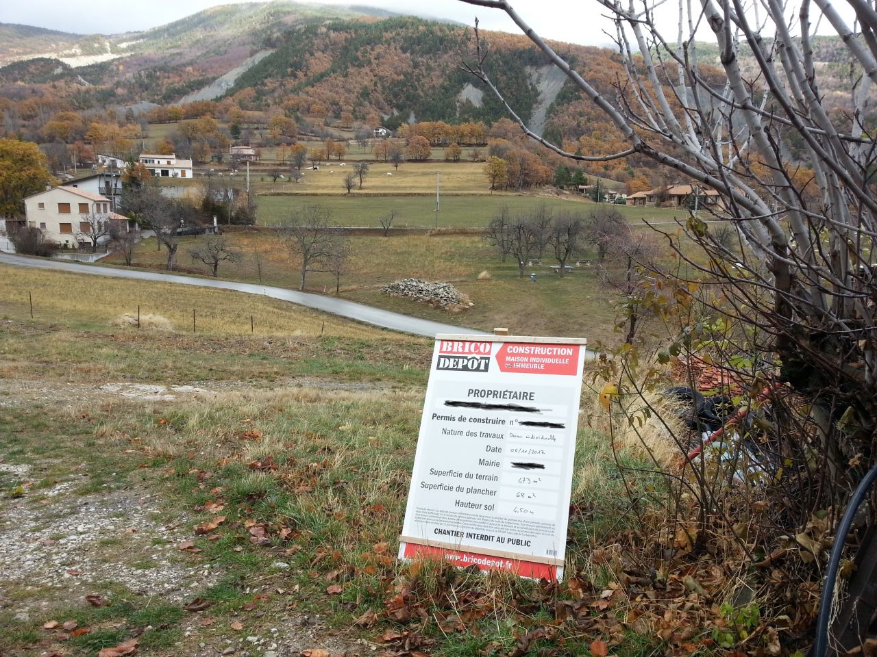Affichage permis de construire