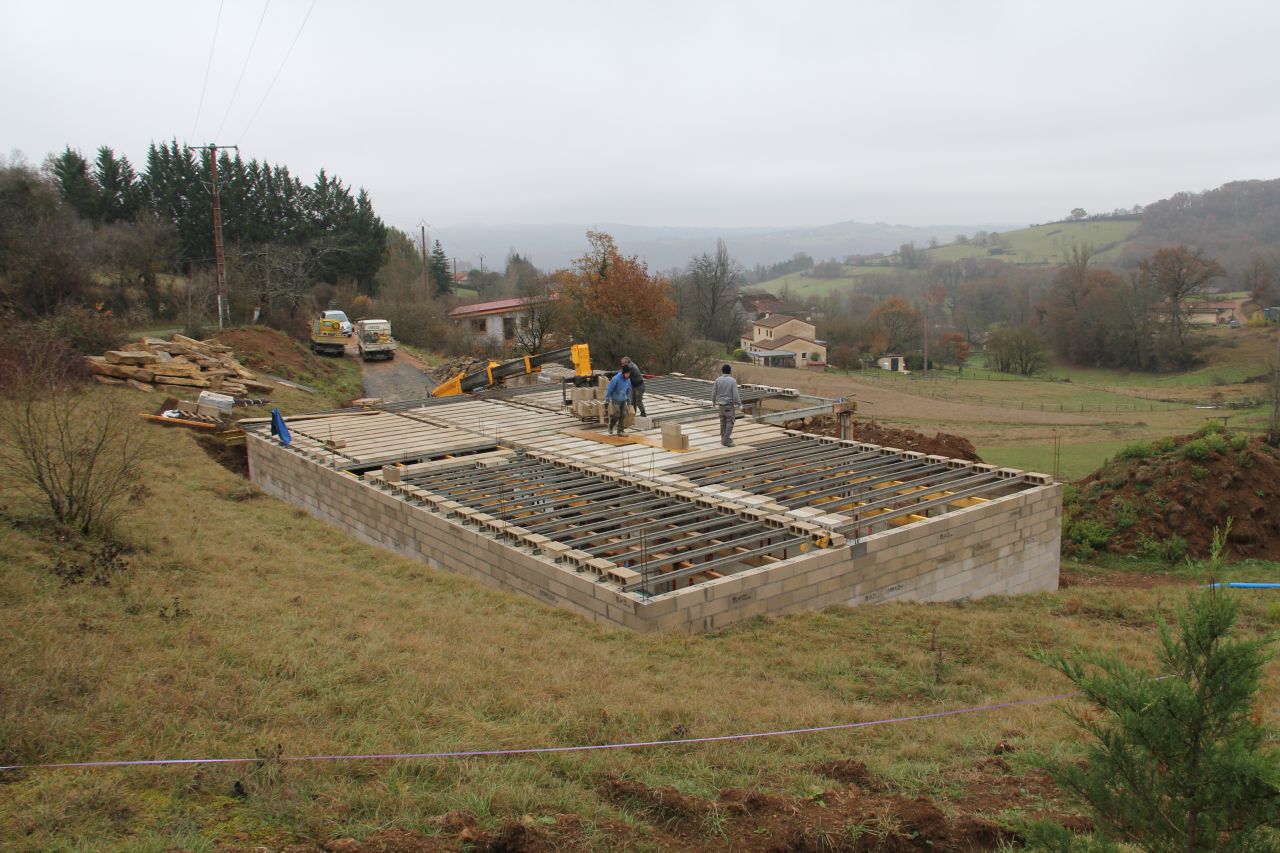 Plancher du rez de chausse... en cours