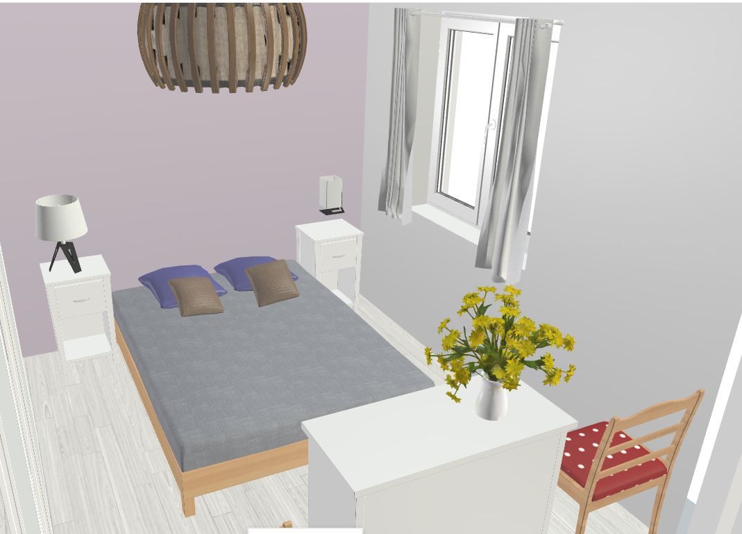 Plan raliss avec Homebyme - chambre d'amis