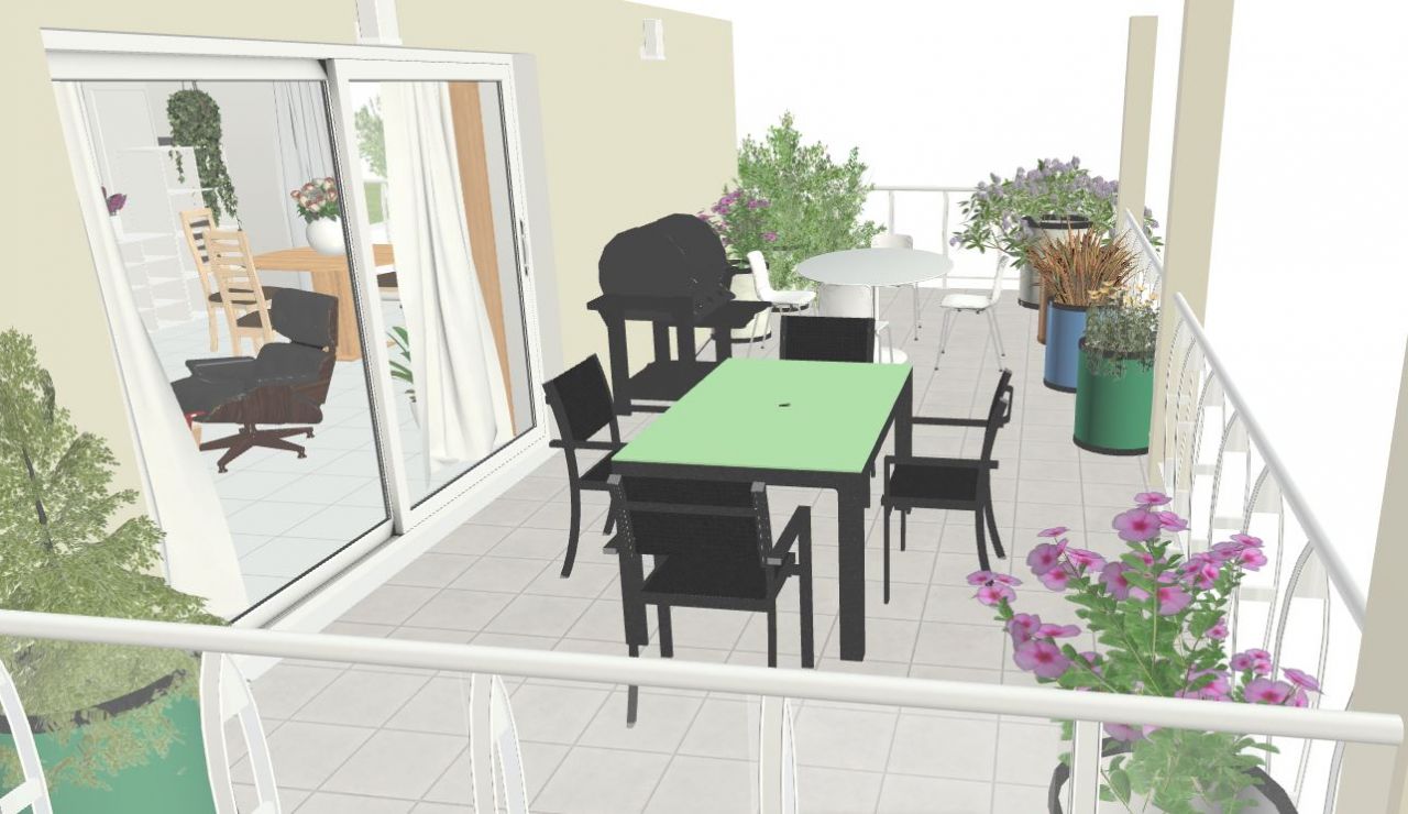 Plan réalisés avec Homebyme - terrasse couverte