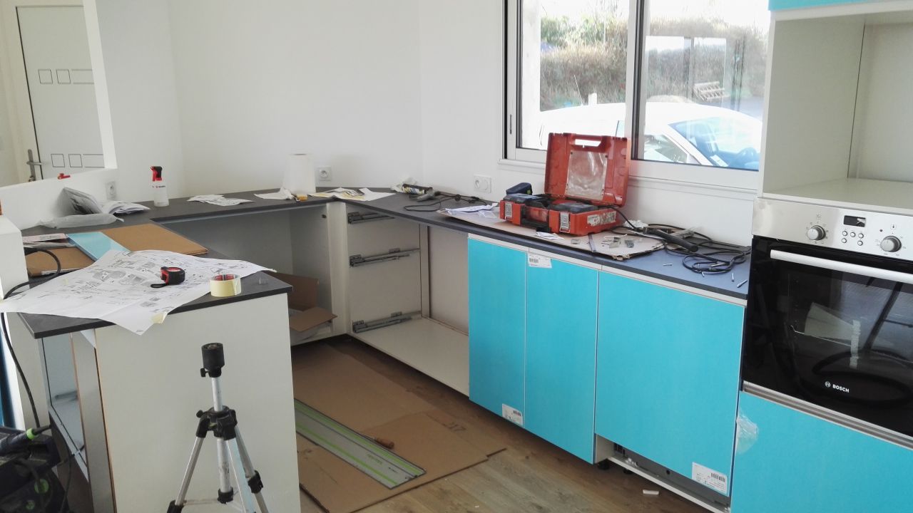 pose de la cuisine