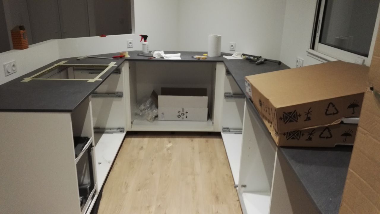 pose de la cuisine