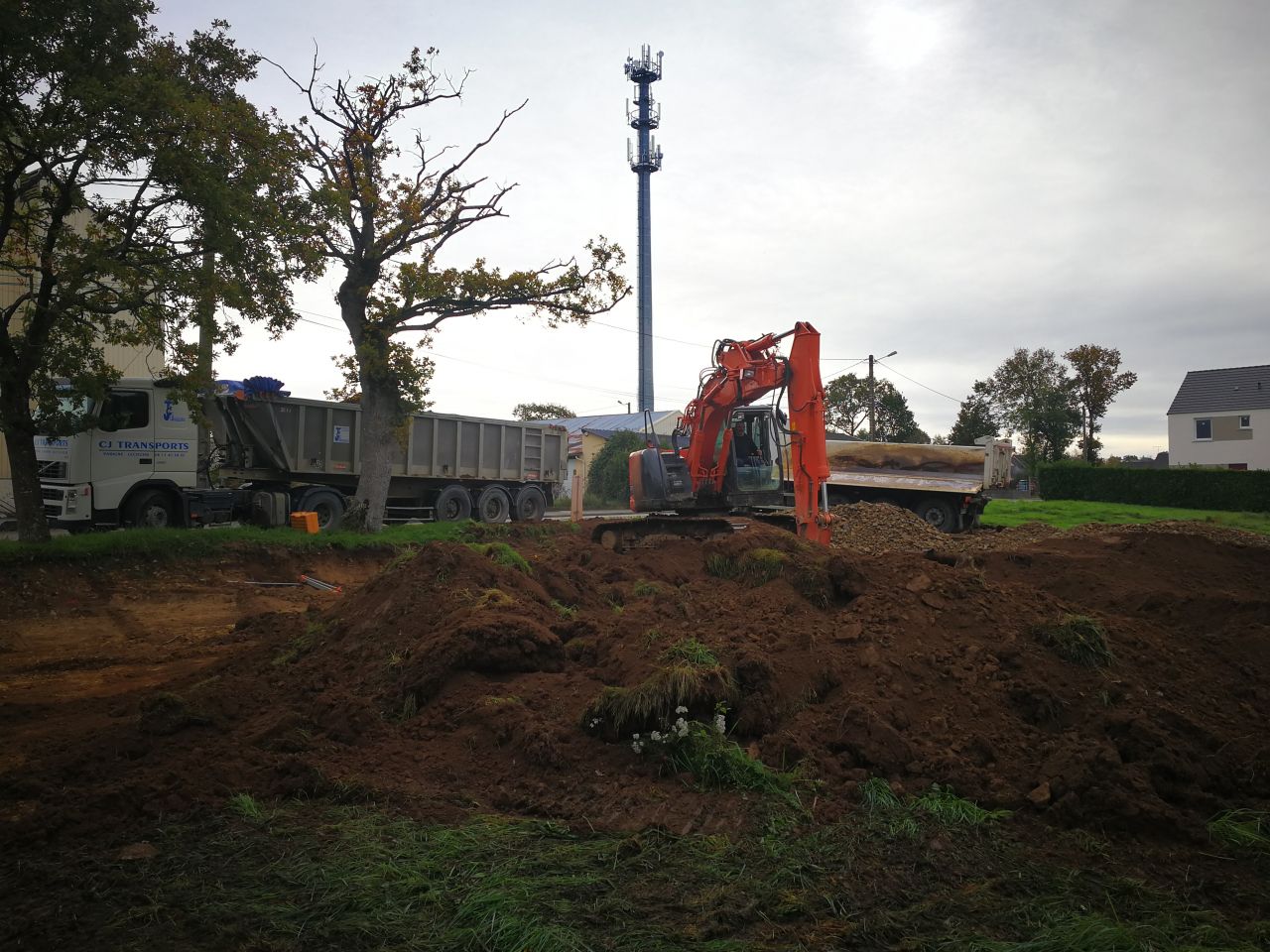 Terrassement en cours