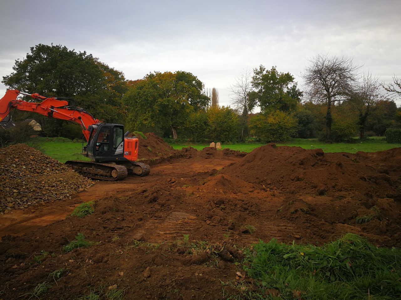 Terrassement en cours