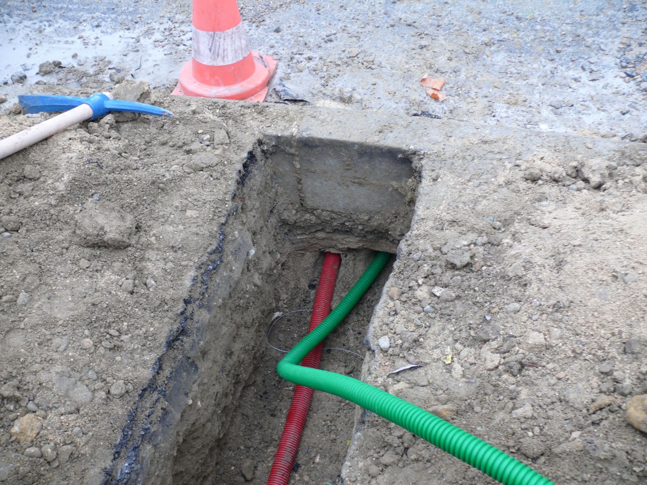 Passage gaine Elec et Telecom