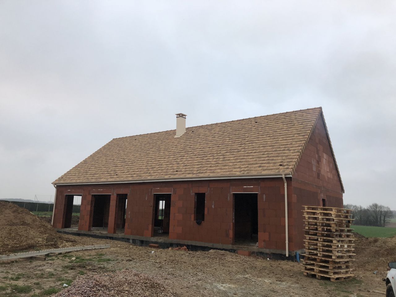 Couverture de la maison termine.