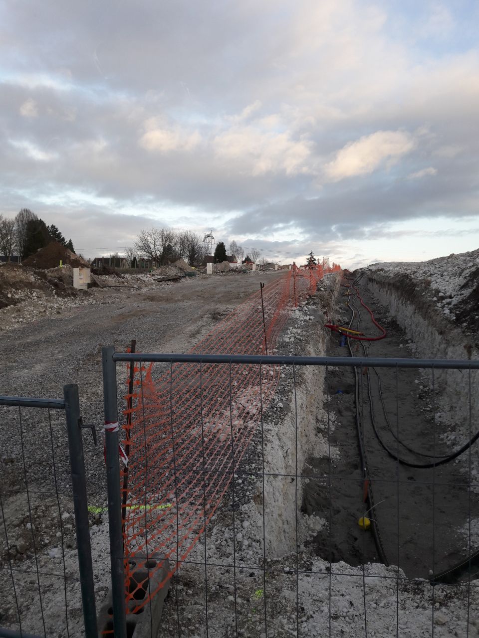 Fin de la 18ime semaine de travaux - Pose des rseaux secs