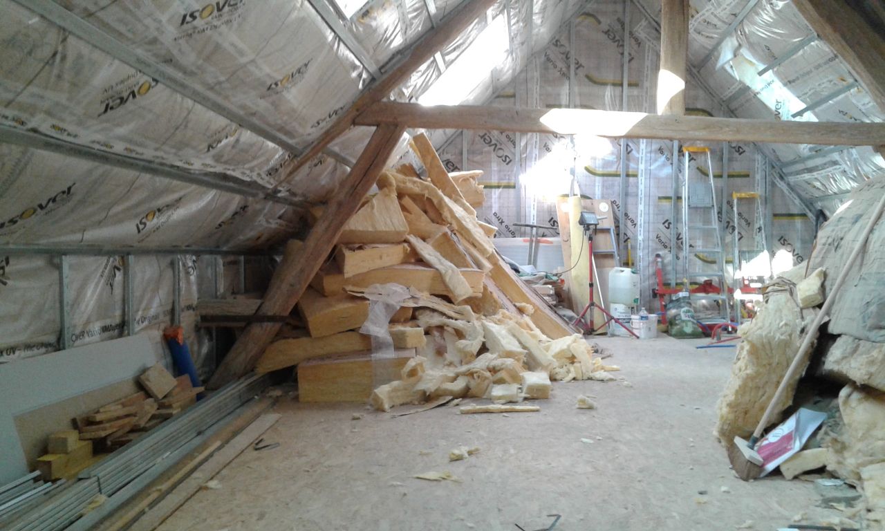 5/6 des combles isolé
